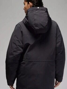 New Nike Size Medium Loose Fit Dark Gray Hooded Coat Men's Women's